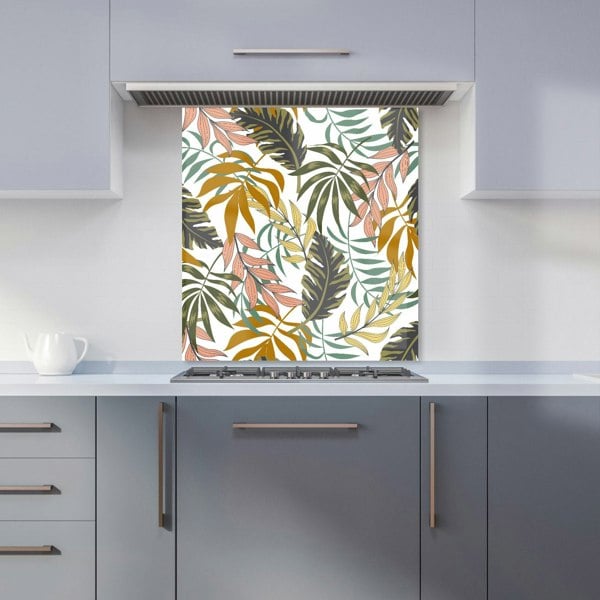 Warren Reed - Designer Tropical Leaves Kitchen Splashback