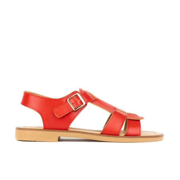 Embassy London Fiona - Red - Women's Leather Gladiator Strap Sandals
