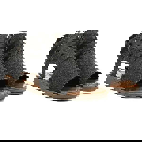 Blowfish Malibu Denver - Women's Charcoal Strappy Low Wedge Sandals