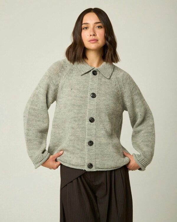Peregrine Clothing Karolina Cardigan - Light Grey