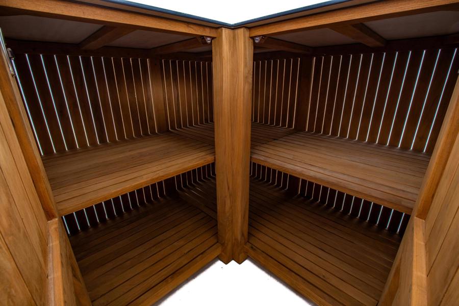 Ocean Designs Avellino Teak Outdoor Kitchen Corner Unit