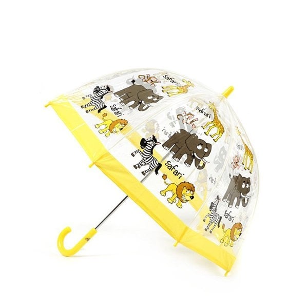 Bugzz Clear Safari Print Kids Umbrella Side Canopy