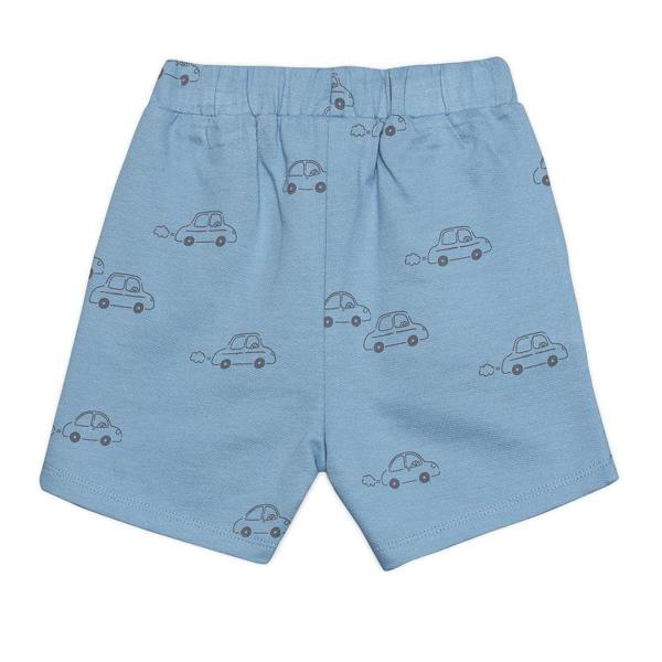 Mini Cuddles Baby Boys 3pk Vehicle Print And Solid Shorts, Multicolour