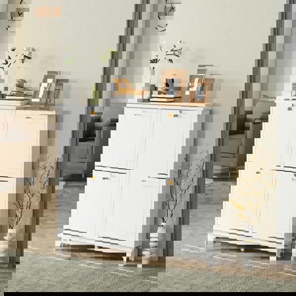 Flip-down Shoe Cabinet