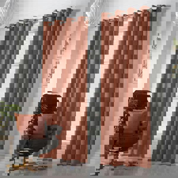 Luxury Living Velvet Chenille Ring Top Curtains