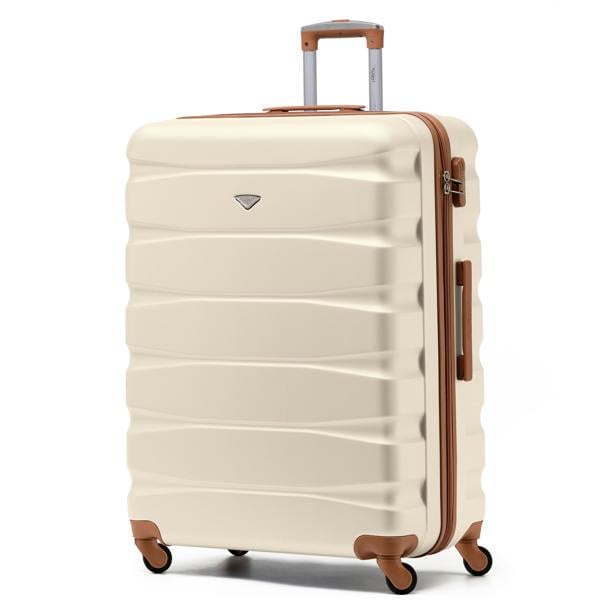 Flight Knight 29" Large Suitcase Check-in Hold Luggage Hard Shell 4 Wheels TSA Lock