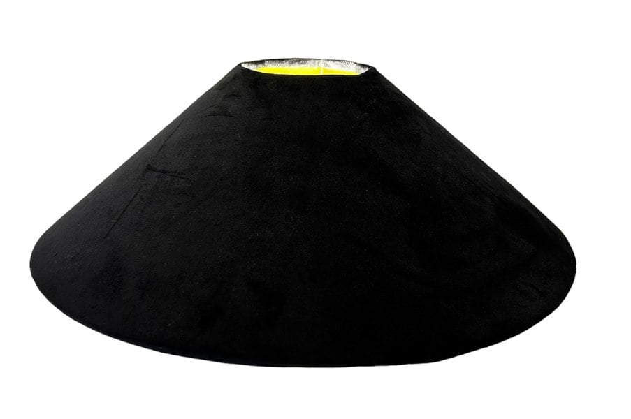 Lampshades By Hannah Black Velvet Parasol Conical Lampshade