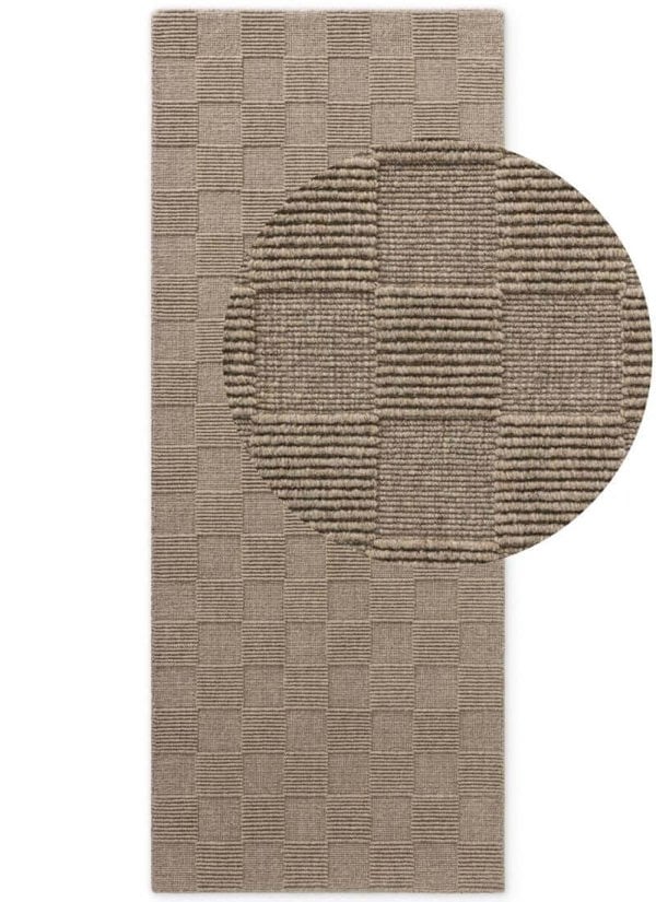 The Rugs Scala Handwoven Wool Rug - Quality Checkered Design