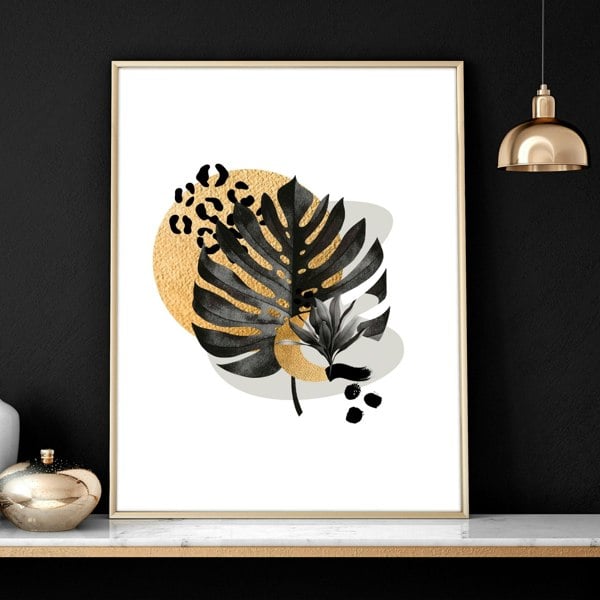 Wall art for a home office | set of 3 Tropical wall art prints