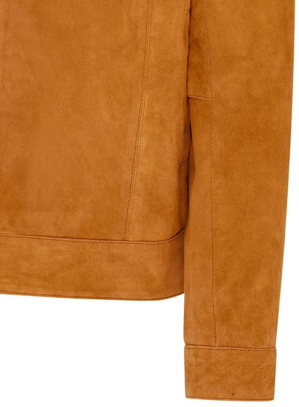 Infinity Leather Mens Retro Classic Suede Leather Harrington Biker Jacket - Bryne