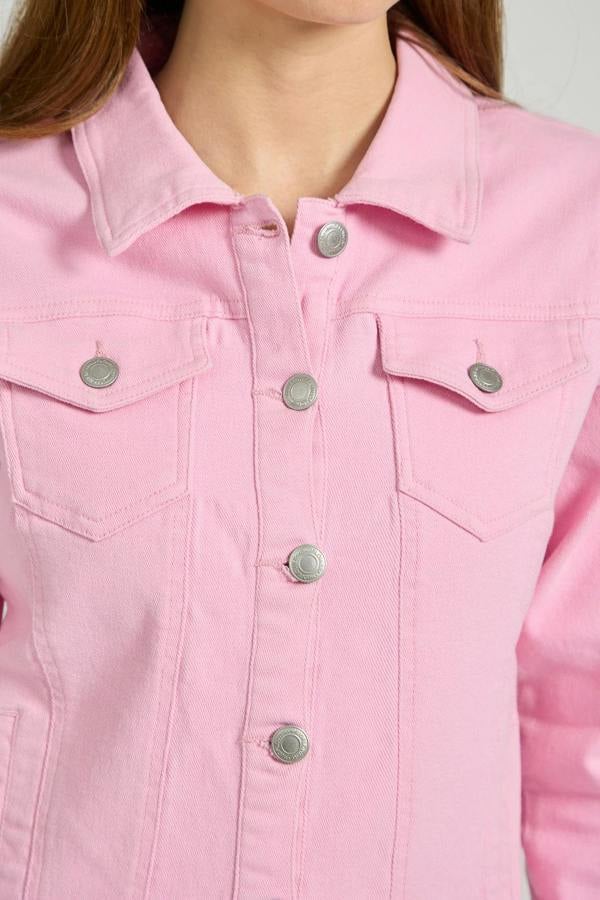 Mudflower Coloured Denim Jacket