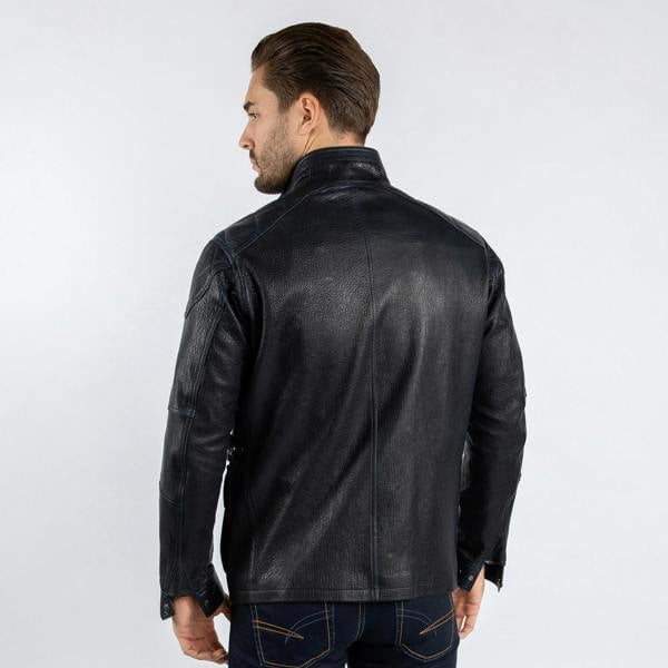 The Expedition Leather Utility Jacket - Premium Men's Patterned Shirt by Claudio Lugli | Bold Design, Tailored Fit, Best Printed Shirts