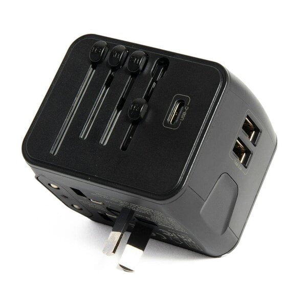 Universal Travel Adapter with USB-C & Dual USB – Worldwide Plug