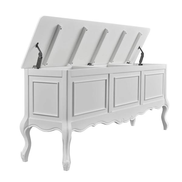 Statement Furniture Juliette Large Wooden Blanket Box with 3 Compartments