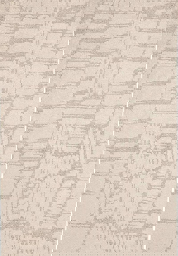 Ava Pave Wave Illusion Rug featuring a contemporary cream abstract design with textured high-low pile.