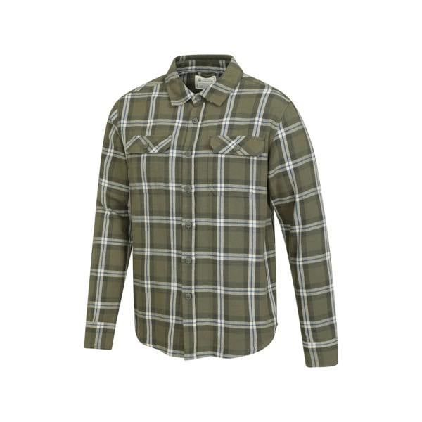 Mountain Warehouse Mens Clyde Checked Shirt - Khaki Green - 