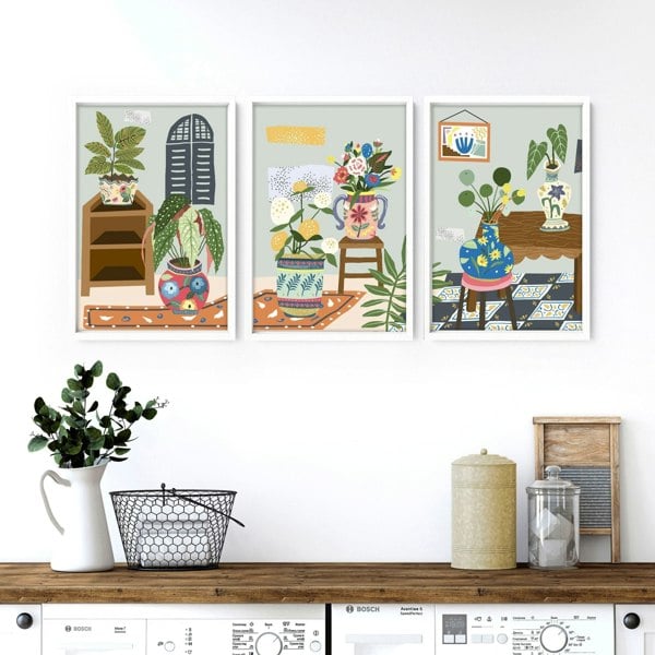 Kitchen art wall | set of 3 Bohemian Art prints