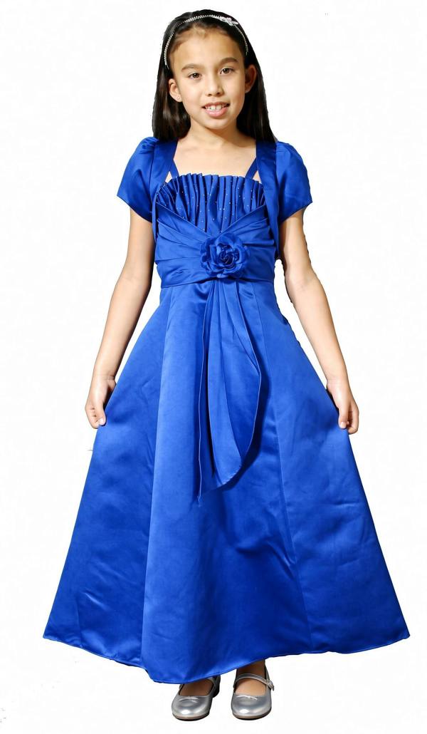 Cinda Satin Young Bridesmaid Dress