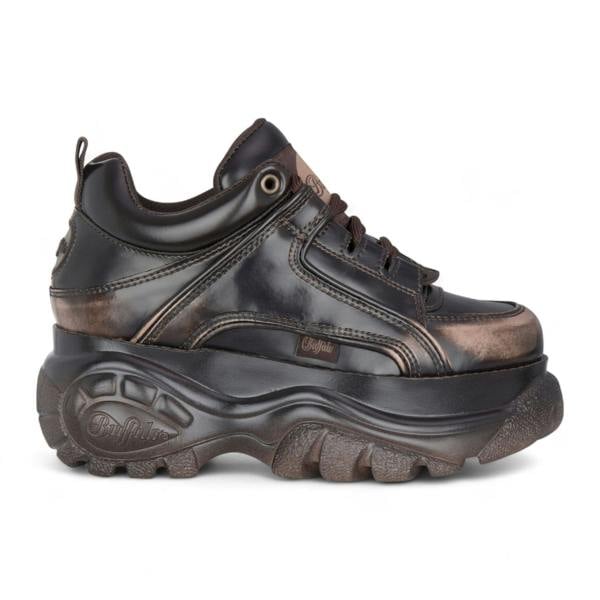 Buffalo Womens Vintage Brown Chunky Platform Fashion Trainers - 1339-14-VNTG