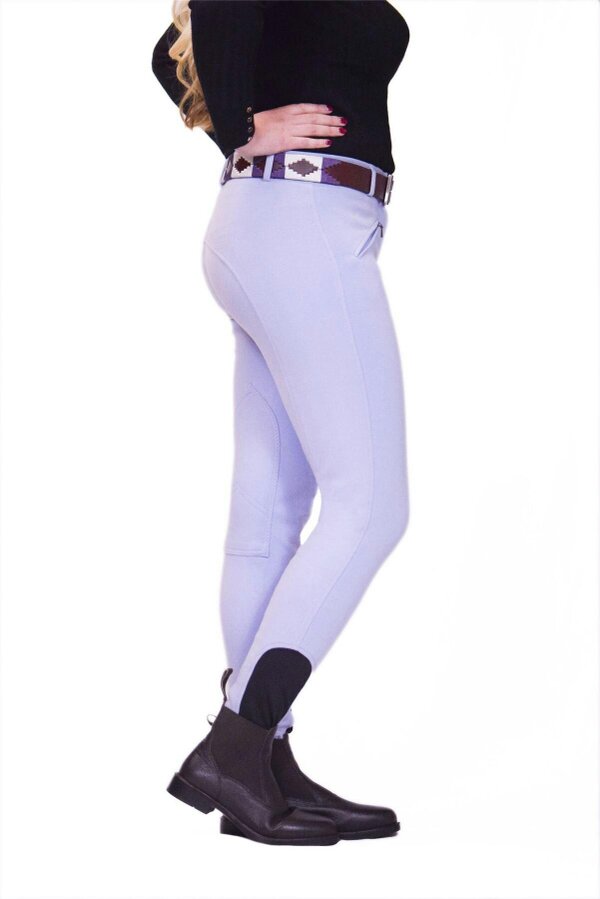 eQuitack Women's Stretchy Self Seat Horse Riding Jodhpurs Purple