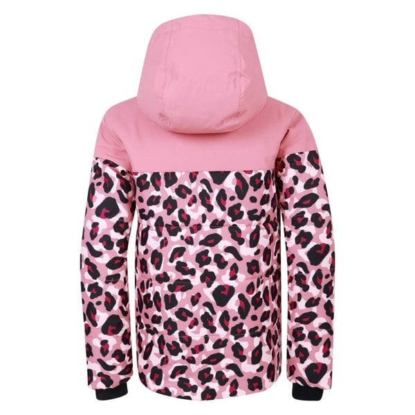 Dare 2B Childrens/Kids Liftie Cheetah Print Ski Jacket - Dusty Rose