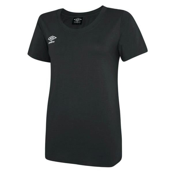 Umbro Womens/Ladies Club Leisure T-Shirt - Black/White - 