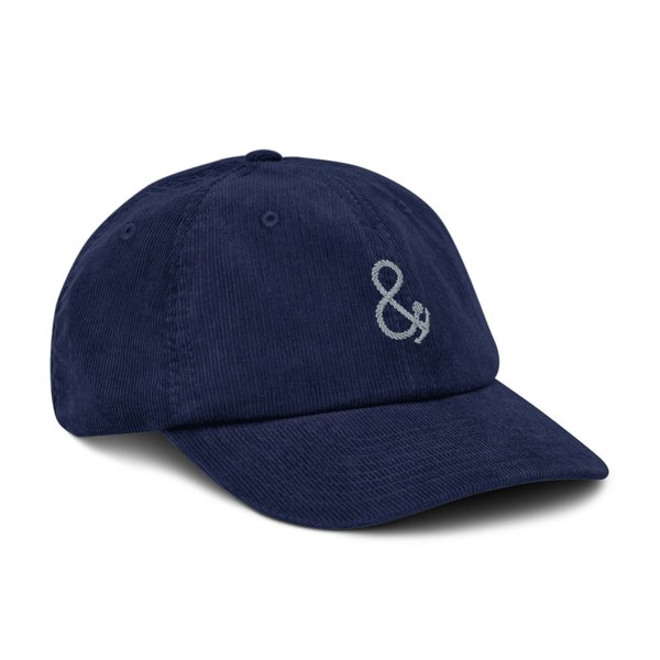 Anchor & Crew Ampersand Signature Corduroy Embroidered Baseball Cap