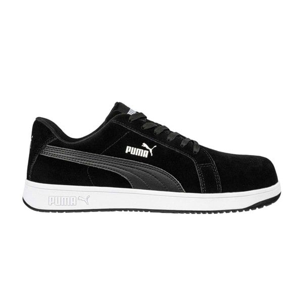 PUMA Iconic Suede Low Safety Trainers - Black - Daley Footwear