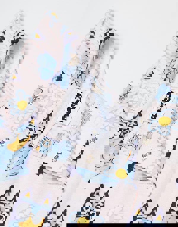 Bluey Girls Pink Character AOP Sleeveless Playsuit