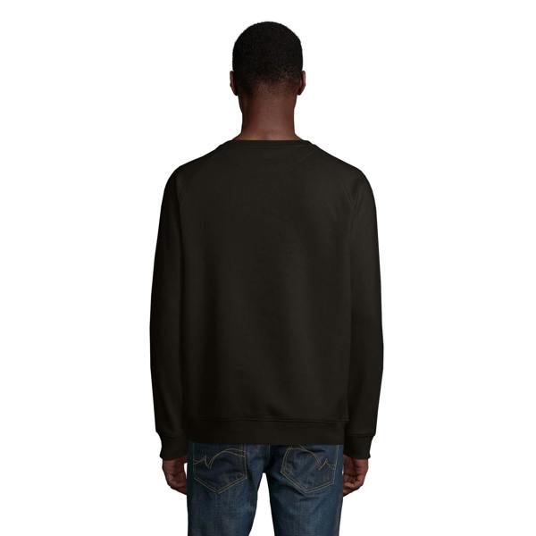 SOLS Unisex Adult Space Organic Raglan Sweatshirt - Black