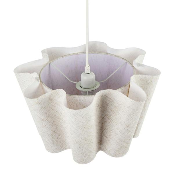 Modern Sculptural Pendant Light Shade with Layered Wave Silhouette Image 3