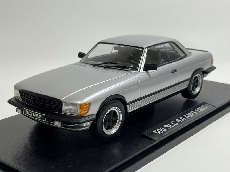 KK Scale Mercedes 500 SLC 6.0 AMG C107 1985 Silver 1:18 Scale KK Scale 180891