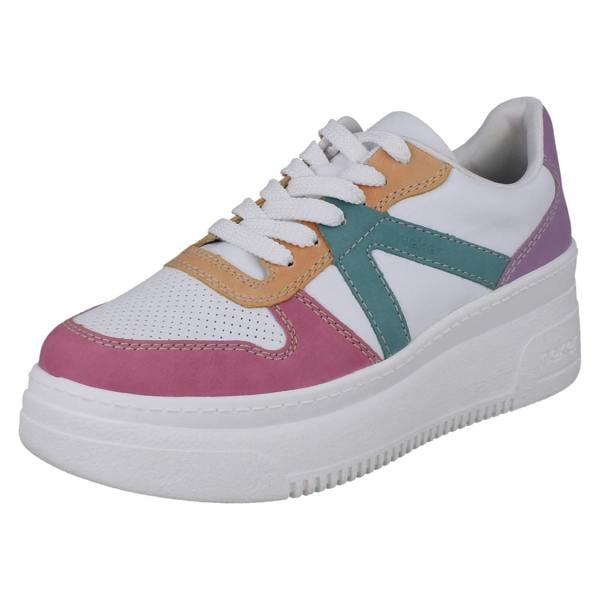 Rieker Ladies Rieker Vegan Wedge Colour Block Trainers M7814