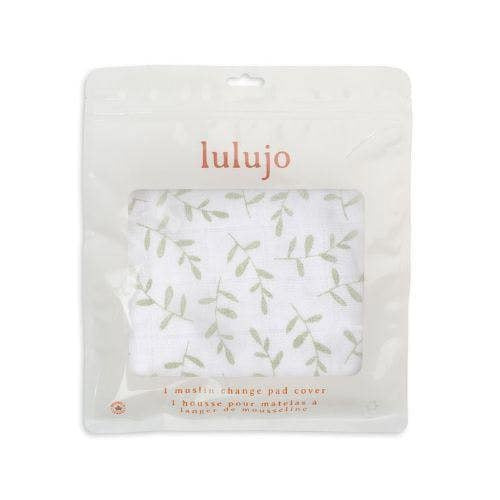 Lulujo - Changing Mat / Crib Fitted Sheet  - Greenery