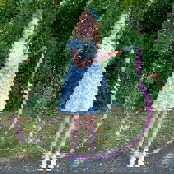 Rachel Riley Blue Daisy Button-front Dress