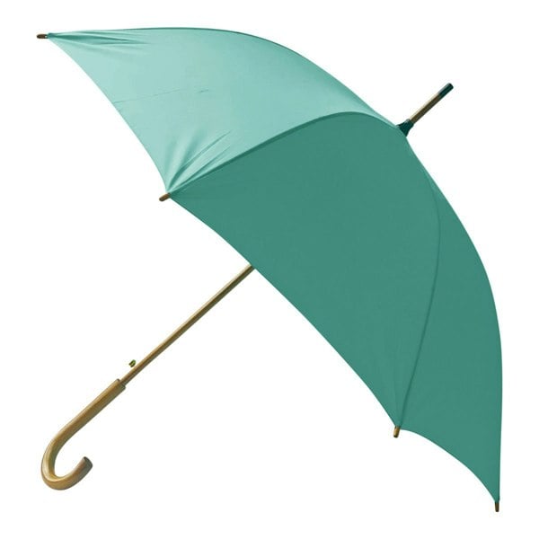 Jollybrolly Wood Stick Walking Umbrella - Aquamarine