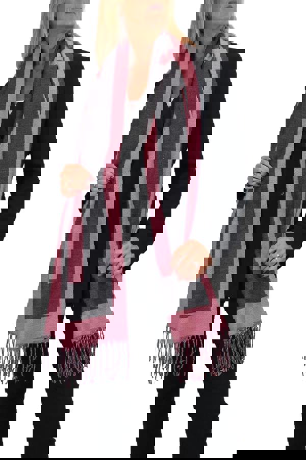 Paulo Due Oversized Wool Blend Pashmina Shawl Scarf