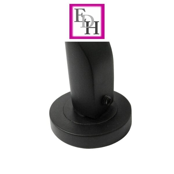 EDH Door Hardware Modern Matt Black Door Handles Internal - Uno-2 Lever Latch On Rose