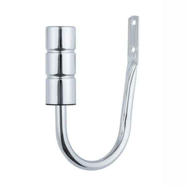 A.Unique Home Plain Barrel Metal Extendable Curtain Pole with Rings and Fittings, In a Variety of Colours and Sizes (25/28mm)
