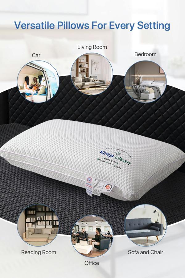 Living and Home Breathable Anti-Collapse Pillow