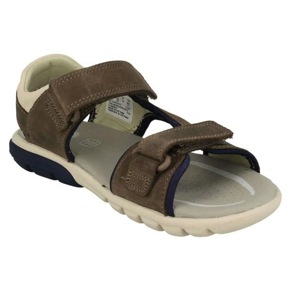 Clarks Boys Clarks Casual Strapped Sandals Rocco Wave