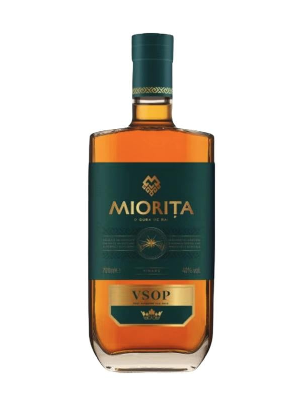 Miorita VSOP Brandy (Cognac / Coniac / Vinars) Aged 5 years with 2 branded glasses 700ml
