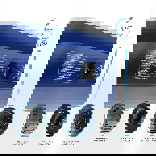 Get Fit Blow Up Air Bed with Built In Electric Pump- Free Pillow - Elevated Air Mattress - Single