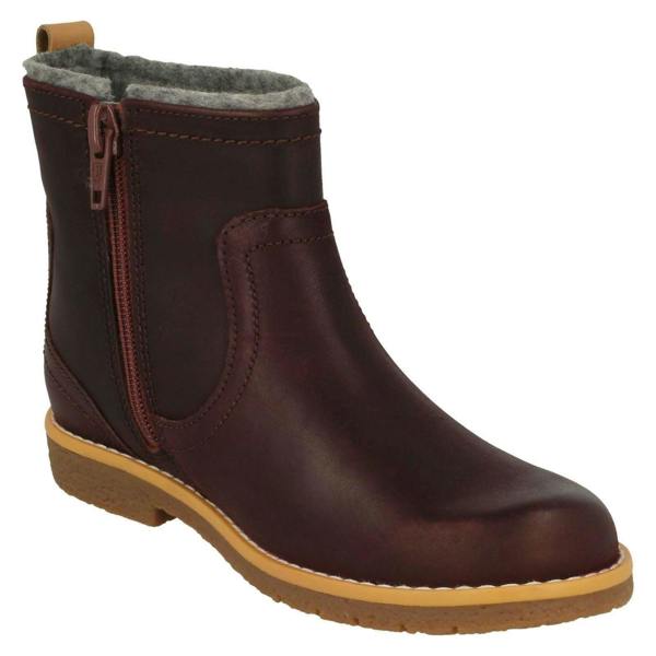 Clarks Girls Clarks Stylish Ankle Boots Comet Frost