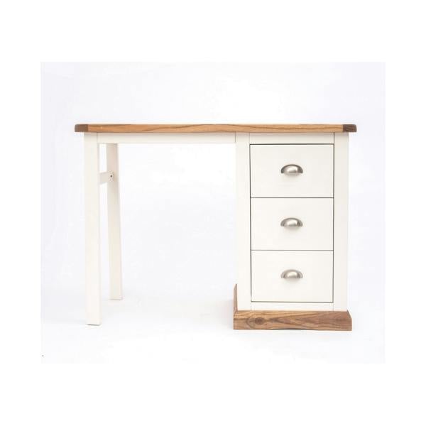Tropea 3 Drawer Desk - Dressing Table Chrome Cup Handle