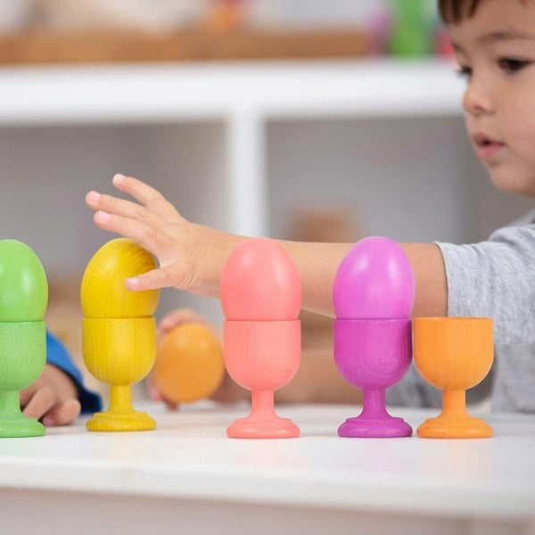tickit Rainbow Wooden Eggs