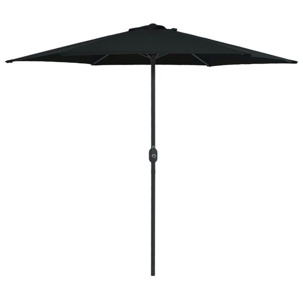 Berkfield Outdoor Parasol with Aluminium Pole 270x246 cm Black