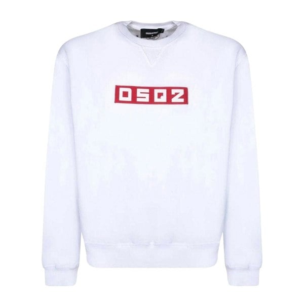 DSquared2 Unisex Adult Block Logo Sweatshirt - White