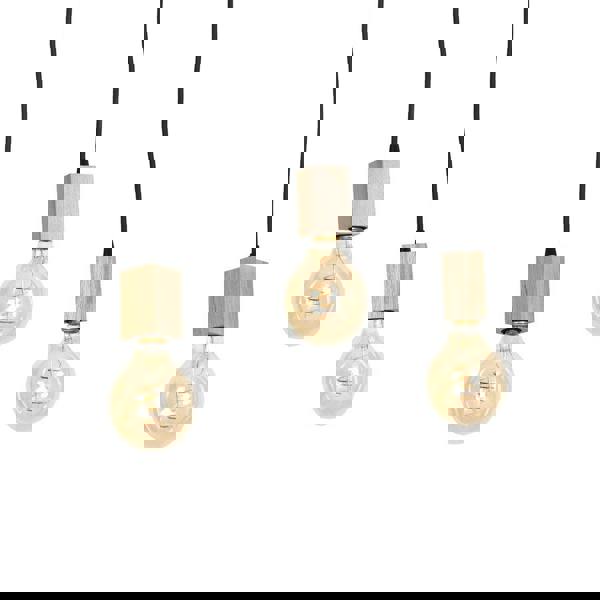 Milagro Jack Pendant Lamp Hand Made Natural Wood Ladder And Rope