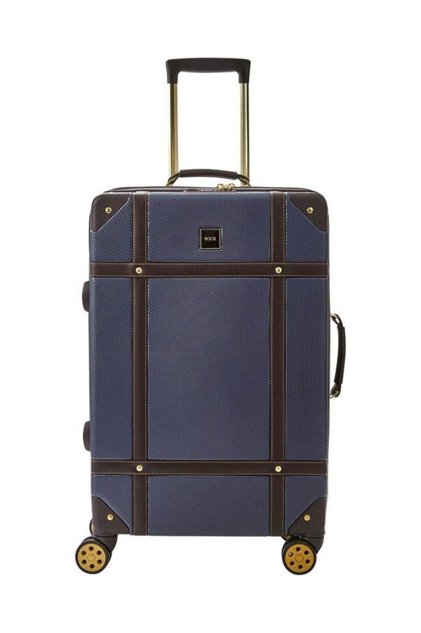 Rock Luggage Vintage Hard Shell Luggage Trunk Suitcase Set